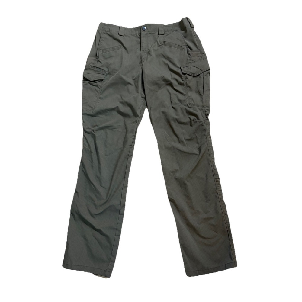 5.11 Tactical Icon Cargo Pants Ripstop Women 14 Long Tall (33x34) Green READ